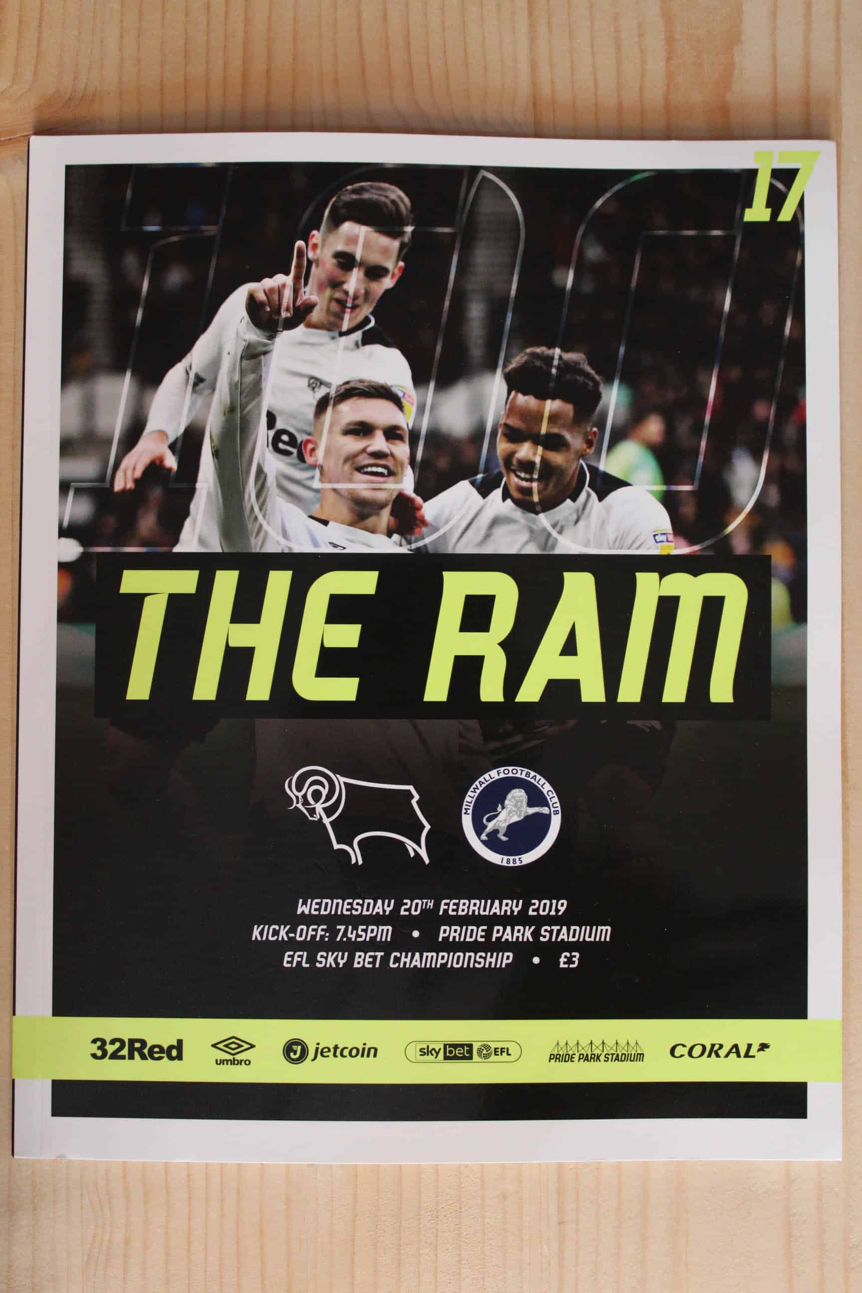 Derby County FC v Millwall FC